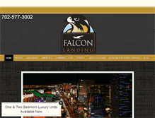 Tablet Screenshot of falconlandingnevada.com
